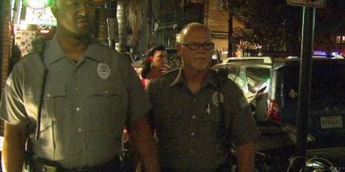 Pinnacle Security Officers on patrol on Frenchmen Street